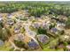 Community aerial showcasing beautiful homes in a well-planned neighborhood near a lake at 4457 Equity Ct, Ellenwood, GA 30294