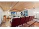 Finished basement with theater seating, wood ceiling and workout equipment at 422 Laurian Nw Way, Kennesaw, GA 30144