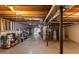 Unfinished basement with concrete floor, exposed ductwork, and ample room for storage at 30 Dogwood Trl, Dallas, GA 30157