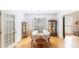 Bright dining room with hardwood floors, chandelier lighting, and space for a large table at 30 Dogwood Trl, Dallas, GA 30157