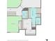 Detailed second floorplan featuring the bedrooms, bathrooms, and laundry room at 543 Walnut Way, Palmetto, GA 30268