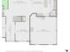 Detailed first floorplan featuring living areas and the garage at 543 Walnut Way, Palmetto, GA 30268