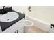 Bathroom boasts a modern vanity and white bath tub at 2665 Northview Ave, Decatur, GA 30032