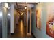 Hallway with artistic design elements leads to unit 2 and beyond at 319 Atlanta Se St # 317, Marietta, GA 30060