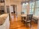 Bright breakfast nook featuring a round table, two chairs, and lovely windows at 325 Brook Hollow Ln, Loganville, GA 30052