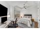 Comfortable bedroom with a stylish desk, soft lighting, and a peaceful ambiance for restful nights at 200 River Vista Dr # 713, Atlanta, GA 30339