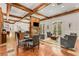 Welcoming lounge featuring fireplace, a small kitchen area, comfortable seating, and stylish decor at 200 River Vista Dr # 713, Atlanta, GA 30339