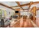 Elegant lounge area featuring a fireplace, comfortable seating, and stylish decor at 200 River Vista Dr # 713, Atlanta, GA 30339