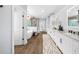 Bright bathroom with double vanity and walk-in shower at 332 Chaffin Rd, Roswell, GA 30075
