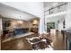 Spacious foyer with view into the dining room and staircase leading to second floor at 332 Chaffin Rd, Roswell, GA 30075