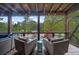 Charming screened porch with wooden deck overlooking lush landscaping at 332 Chaffin Rd, Roswell, GA 30075