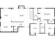 Floor plan illustrating the dimensions of the kitchen, living room, bedrooms, and bathrooms of the house at 4718 Lou Ivy Rd, Peachtree Corners, GA 30096