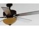 Bronze ceiling fan with dark blades and yellow glass fixture at 3605 Grey Abbey Dr, Alpharetta, GA 30022