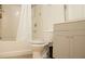 This bathroom features a shower and tub combination, a neutral-toned vanity, and a white toilet at 4203 Fairington Village Dr, Lithonia, GA 30038