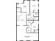 Second-floor floorplan featuring three bedrooms, four bathrooms, and laundry at 4236 Silver Spruce Ln, Smyrna, GA 30080