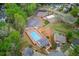 Aerial view of the community pool, tennis courts and recreation area at 1193 Colony Creek Ct, Lawrenceville, GA 30043