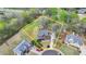 Aerial view of the property showing its location and surrounding landscape at 220 Carriage Station Dr, Lawrenceville, GA 30046