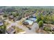 An aerial view shows a pool and tennis courts in a neighborhood at 4215 Evans Farms Dr, Cumming, GA 30040