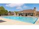 Community pool surrounded by lounge chairs and landscaping, ideal for recreation and relaxation in a well-maintained setting at 4215 Evans Farms Dr, Cumming, GA 30040