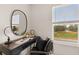 Desk area features a stylish desk with a view of the outdoors at 1012 Merritt Dr, Villa Rica, GA 30180