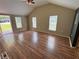 Bright living room boasts hardwood floors, high ceilings and ample natural light at 1938 Main Nw St, Atlanta, GA 30318