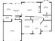 Floorplan with layout of rooms, including kitchen, living room, and bedrooms at 2694 Dawning Day Dr, Dacula, GA 30019