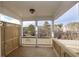 A wood deck patio with fenced walls on a bright sunny day at 702 Dodd Ln # 159, Buford, GA 30518