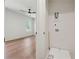 Laundry area off bedroom with a ceiling fan, window and washer-dryer hookups at 100 Maison Ct, Roswell, GA 30076