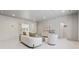 Finished basement offers a modern living room with hardwood floors and neutral decor at 100 Maison Ct, Roswell, GA 30076