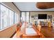 Elegant dining room with large windows and ample seating for gatherings at 1130 Piedmont Ne Ave # 1407, Atlanta, GA 30309