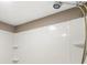 This bathroom features a shower head with subway tile, as well as shower shelves at 3541 Hutcheson Ferry Rd, Whitesburg, GA 30185