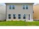 Home exterior view of the backyard with green grass and neutral siding at 4143 Halton Rd, Duluth, GA 30097