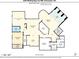 Basement floor plan with gym, billiards room, guest bedroom, bar, and unfinished storage areas at 2305 Whiting Bay Cts, Kennesaw, GA 30152