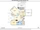 Detailed main floor plan showcasing spacious layout, kitchen, living, owner's suite, and garage at 2305 Whiting Bay Cts, Kennesaw, GA 30152