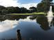 Picturesque pond view with a fountain, serene waters, and lush greenery, offering a peaceful setting at 2305 Whiting Bay Cts, Kennesaw, GA 30152