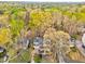 Beautiful aerial view of a neighborhood with lush green trees and well-maintained homes at 825 Clarion Way, Lawrenceville, GA 30044