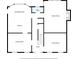 Detailed floor plan showcasing the layout of the first floor with a kitchen, dining room, and living room at 825 Clarion Way, Lawrenceville, GA 30044