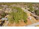 Neighborhood aerial view showing well-maintained homes and mature trees on large lots at 2694 Hickory Valley Dr, Snellville, GA 30078