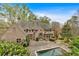 Wonderful backyard featuring a gunite pool and brick patio perfect for entertaining at 115 Mount Paran Rdg, Atlanta, GA 30327