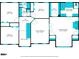 Second floor layout featuring bedrooms, bathrooms, walk in closet and an open to below space at 3130 Crestmont Nw Way, Kennesaw, GA 30152
