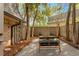 Backyard patio surrounded by trees at 41 Cantey Nw Pl, Atlanta, GA 30327