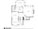 Detailed floor plan showcasing the layout of the kitchen, living room, and dining area at 341 Declaire Ne Way, Marietta, GA 30067