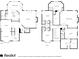 Two story floor plan showing layouts with kitchens, living spaces, bedrooms and baths at 341 Declaire Ne Way, Marietta, GA 30067