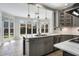 Bright, open kitchen features a breakfast bar, stainless appliances and modern fixtures at 341 Declaire Ne Way, Marietta, GA 30067