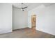 Bright bedroom with a ceiling fan and an en-suite bathroom at 1080 Peachtree Ne St # 1504, Atlanta, GA 30309