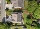 Bird's eye view of the property, showing the home's layout, landscaping, and proximity to neighboring houses at 1127 Bank Se St, Smyrna, GA 30080