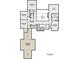 Upper floor plan with bedrooms, loft, laundry, and unfinished storage space at 146 Sherwood Ln, Canton, GA 30115