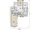 Detailed main floor plan showcasing the layout of the bedrooms, kitchen, and living spaces at 146 Sherwood Ln, Canton, GA 30115