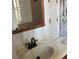 Bathroom featuring a classic vanity with matte black fixtures at 4149 Silver Hill Ct, Snellville, GA 30039