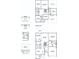 Detailed floor plan showcasing the layout of this two-story home, including bedrooms, living spaces, and garage at 5009 Fairview Cir, Villa Rica, GA 30180